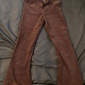 Vintage Flared Brown Pants